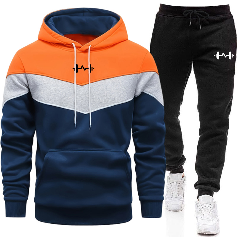 Men'S Fashion For 2026 - 2026 Fashion Men's Sports Set Hooded