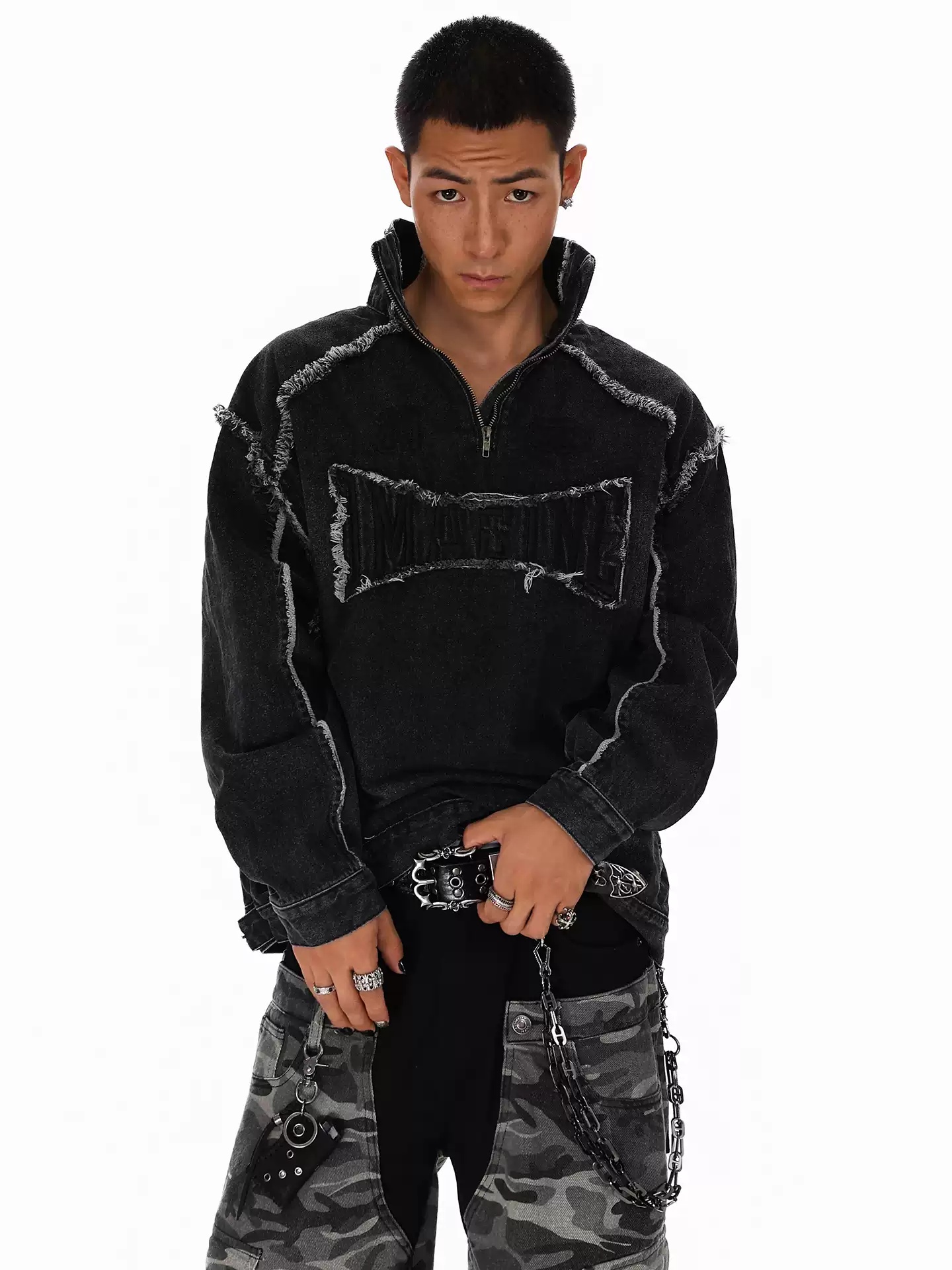 Men'S Fashion And Style - American Style High Street Splicing For