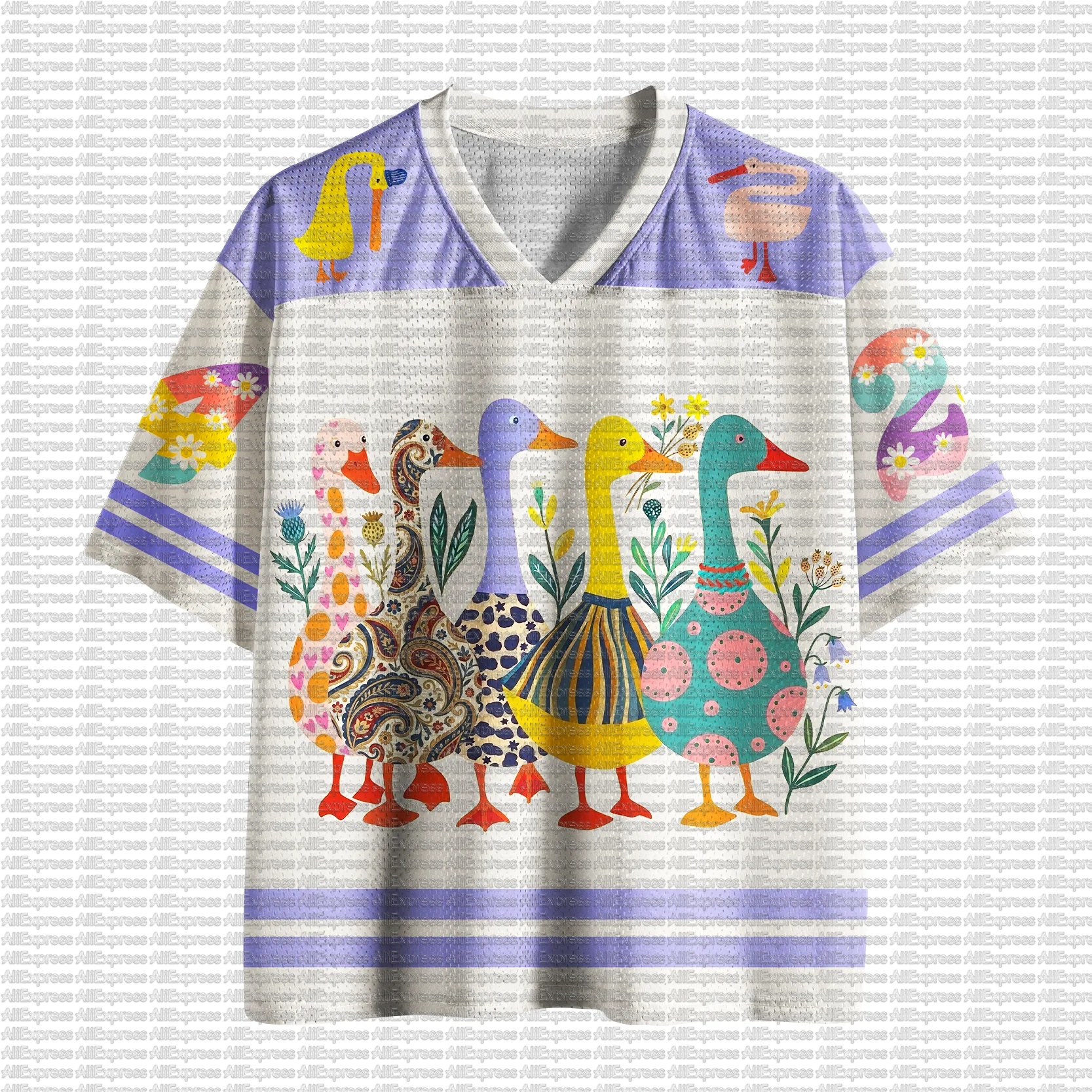Men'S Fashion V Neck T Shirts - 2026 Summer Fashion New Multi Color