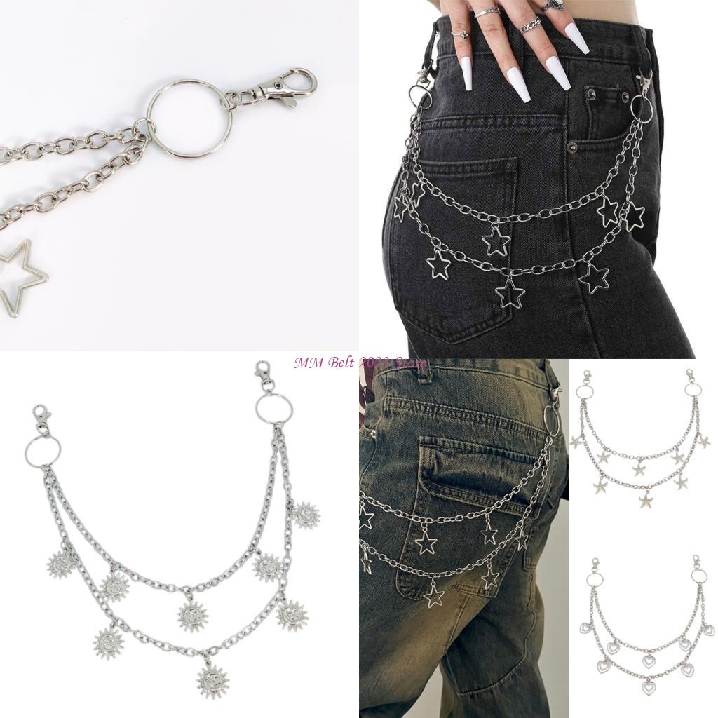 Mens Fashion In The 2000S - 49ME Star Pedant Trousers Chain for
