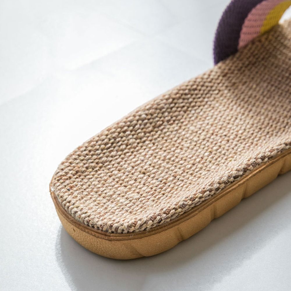 Men'S Fashion News - Fashion Ethnic Style Linen Cross Slippers