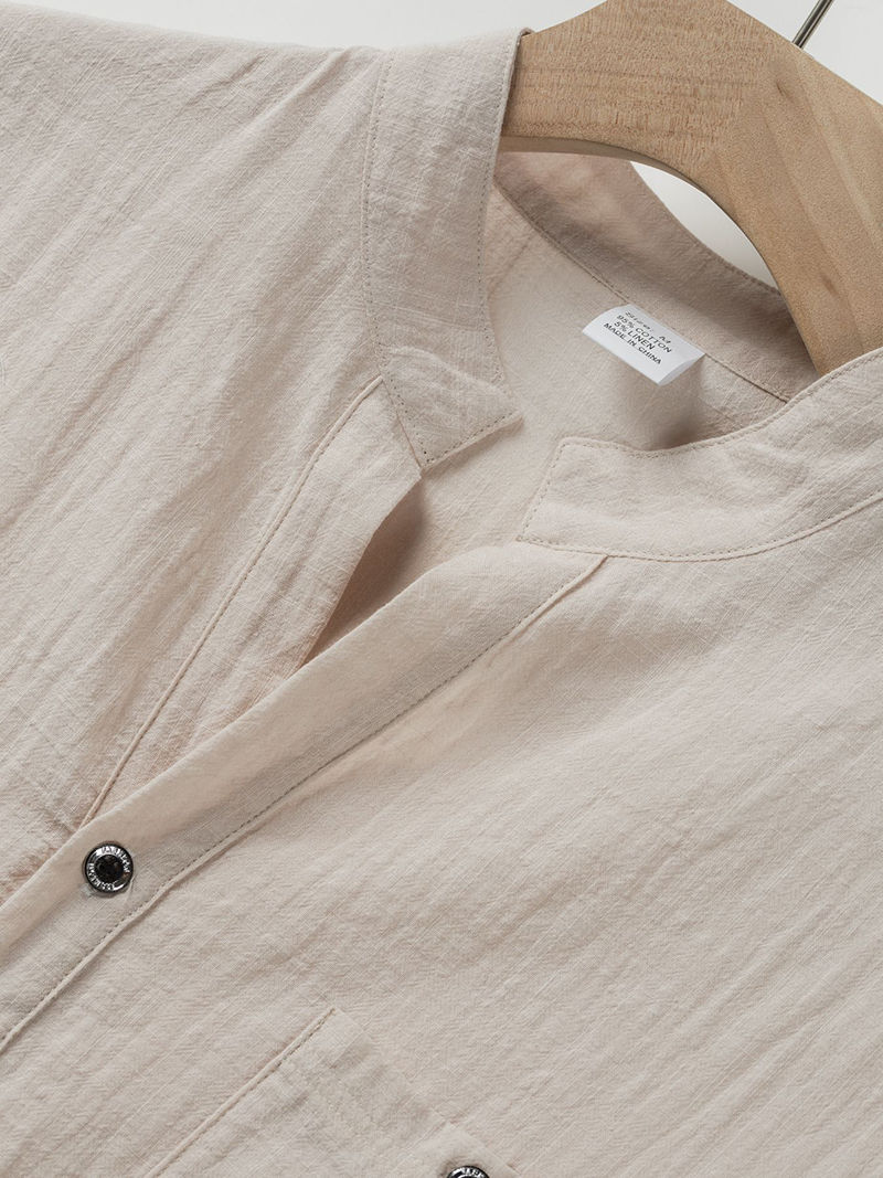 Men's Cotton Linen Henley Shir - Linen Shirt Summer recensione e prezzo