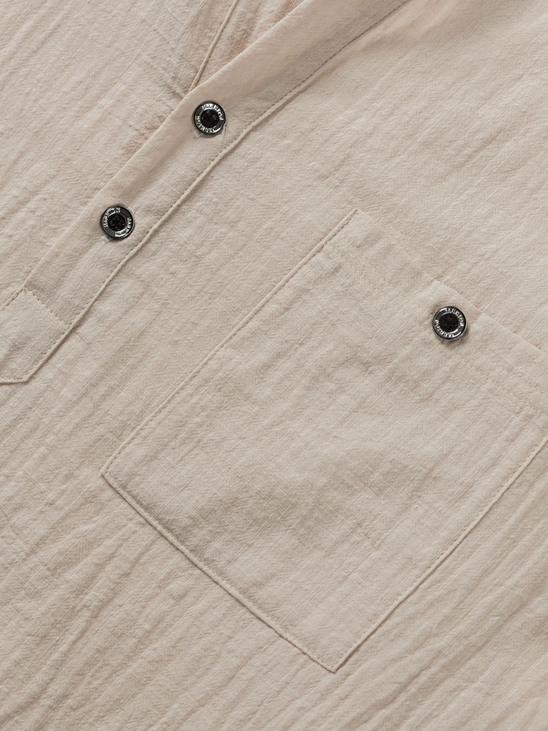 Men's Cotton Linen Henley Shir - Linen Shirt Summer recensione e prezzo