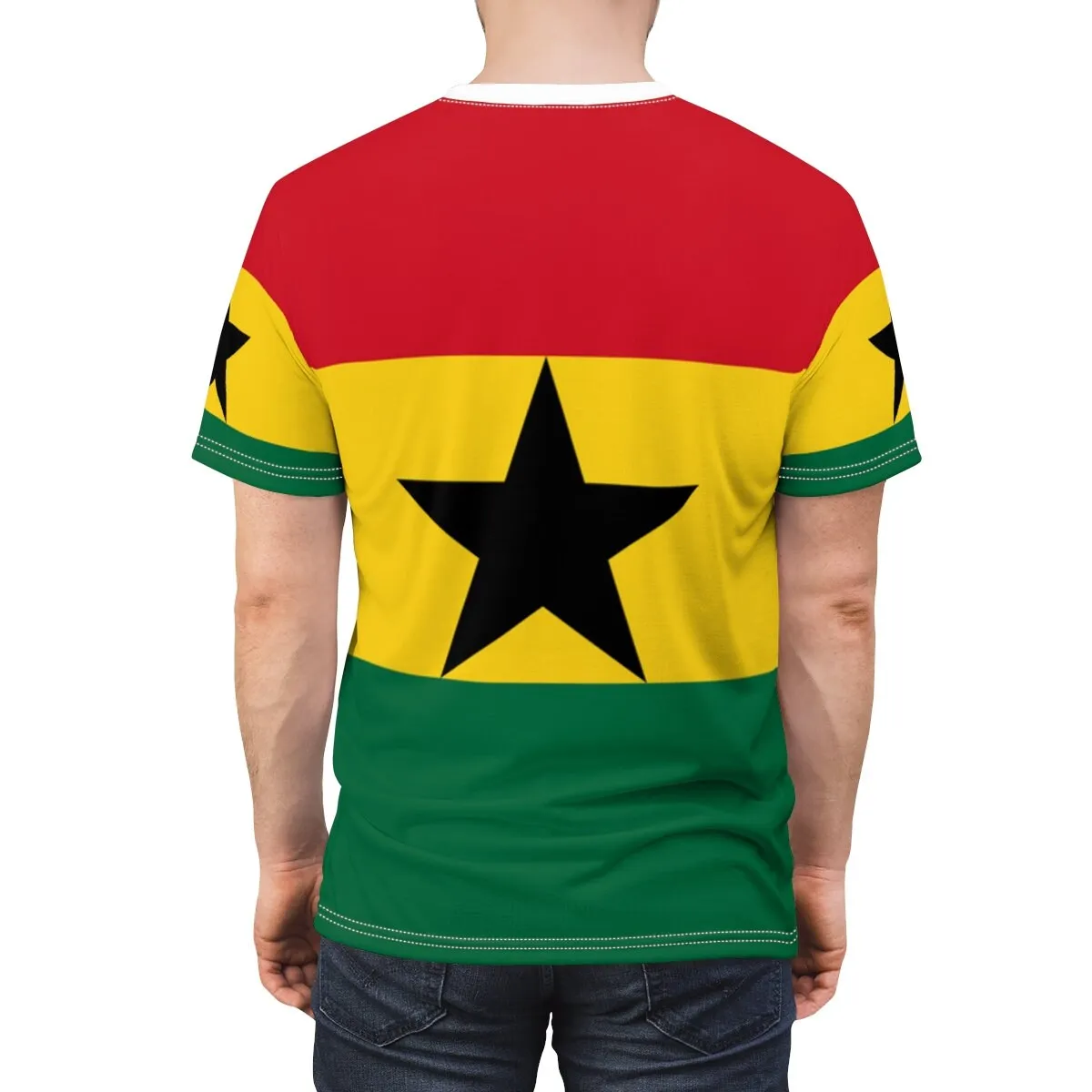 Abstract Vintage Ghana Flag 3D - Mens Fashion Dress Shirts recensione e prezzo