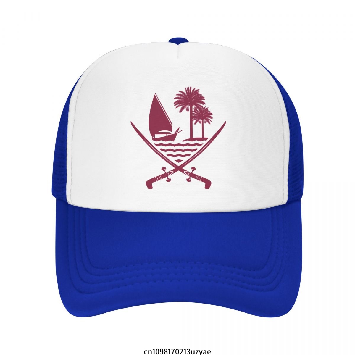 Emblem Of Qatar Mesh Baseball  - Men'S Fashion Qatar recensione e prezzo