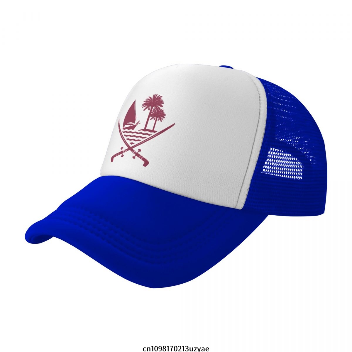 Emblem Of Qatar Mesh Baseball  - Men'S Fashion Qatar recensione e prezzo