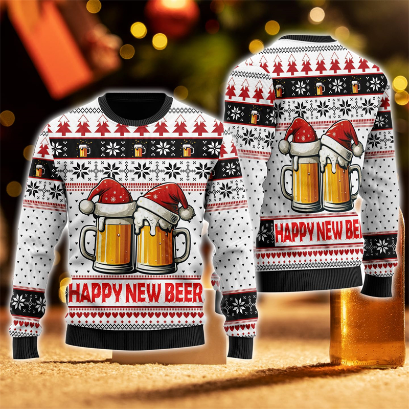 2026 New Fashion Beer Graphic  - Mens Xmas Fashion recensione e prezzo