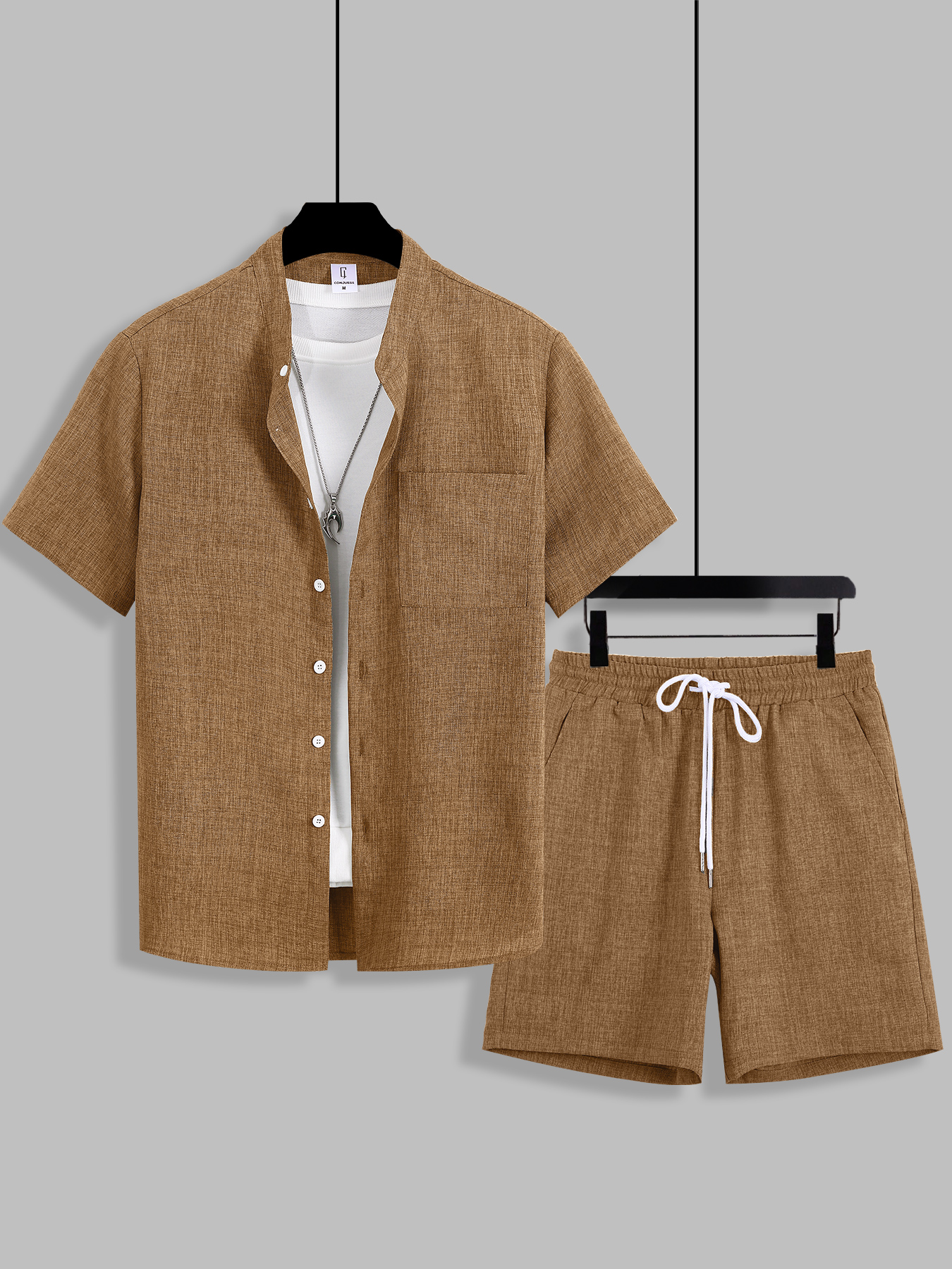 Summer Men's Cotton Linen Text - Linen Shirt Summer recensione e prezzo