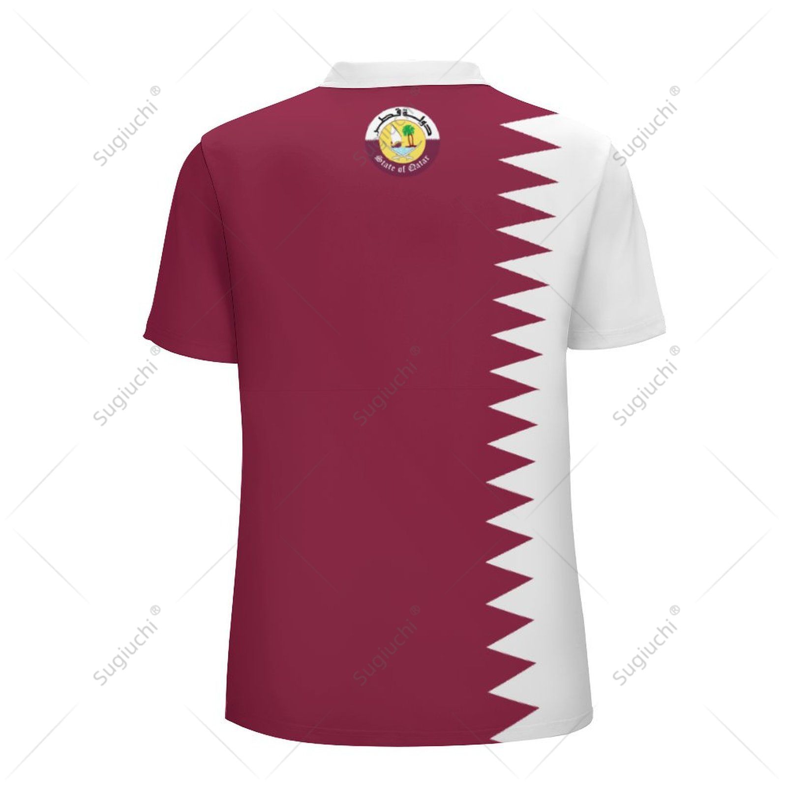 Unisex Polo Shirt Qatar Flag 3 - Men'S Fashion Qatar recensione e prezzo