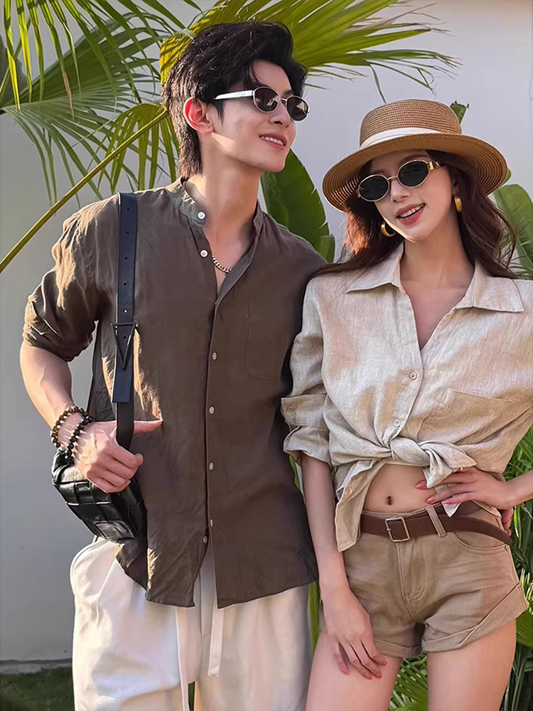 Island Vacation Style Men's Lo - Linen Shirt Summer recensione e prezzo