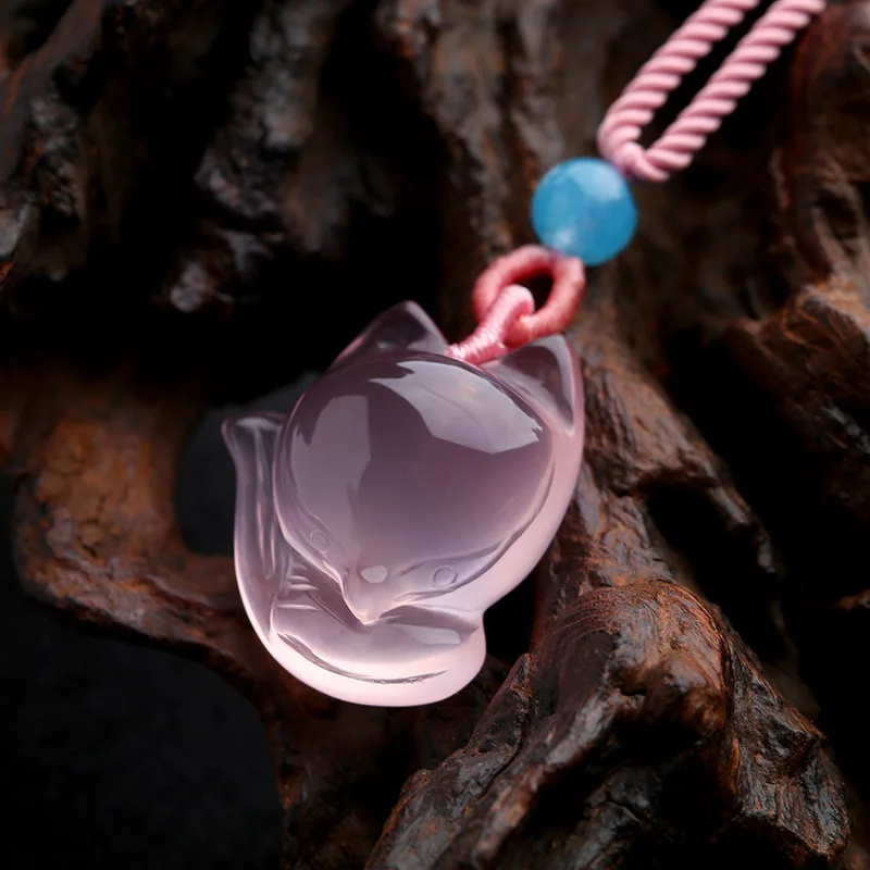 1PC Natural Pink Chalcedony ag - Men'S Fashion Necklaces recensione e prezzo