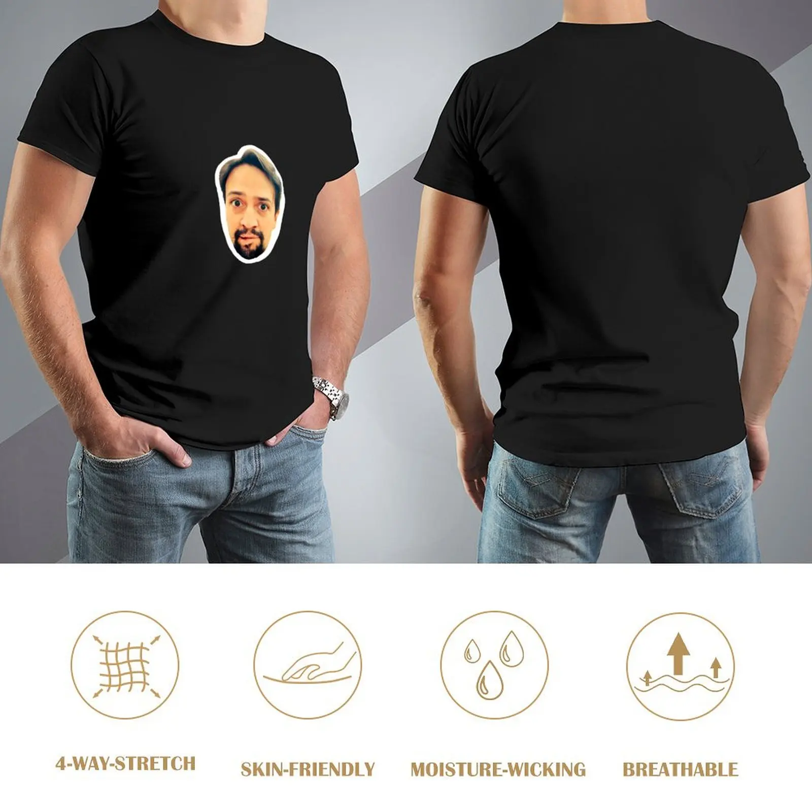 Lin-Manuel Miranda Face T-Shir - Men'S Fashion Essentials 2025 recensione e prezzo