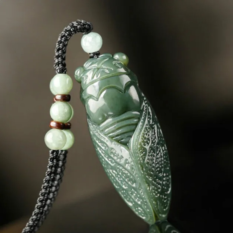 Natural Hetian Jade Cicada Pen - Men'S Fashion Necklaces recensione e prezzo