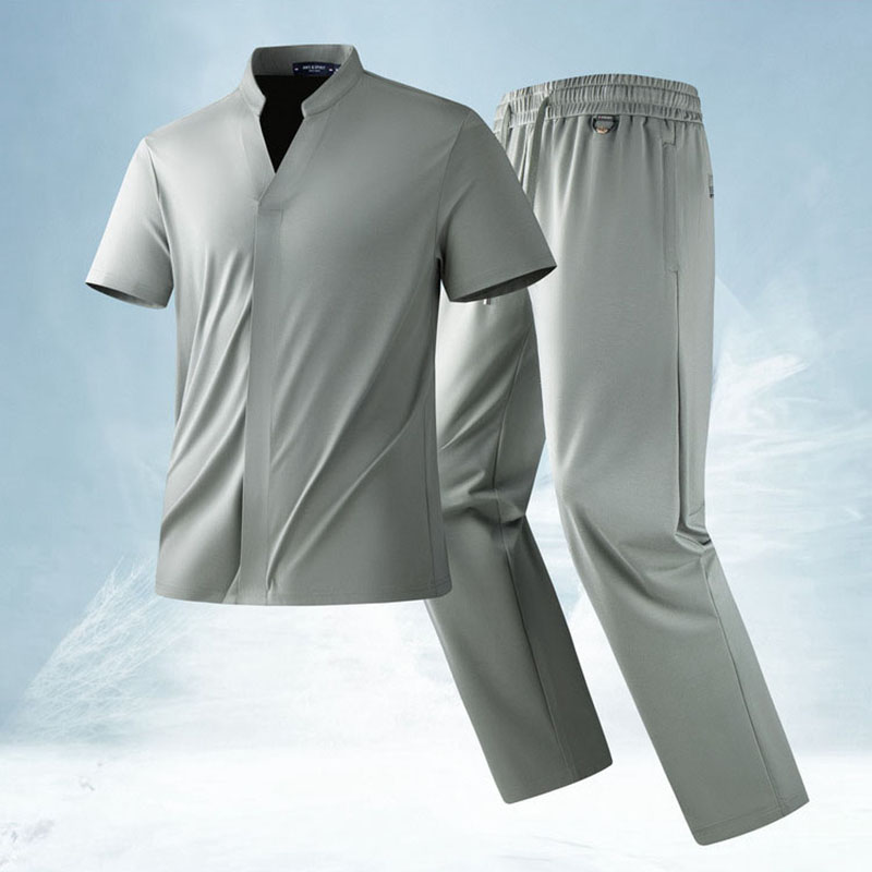 Summer fashion silky silk two- - Men'S Fashion V Neck T Shirts recensione e prezzo