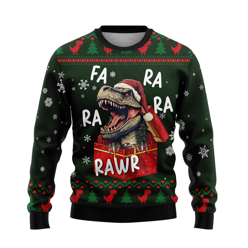 In Funny Dinosaur Ugly Christm - Mens Xmas Fashion recensione e prezzo