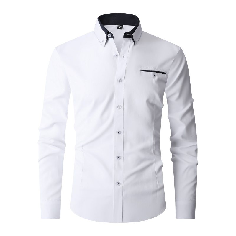 Men Formal Shirt Long Sleeve O - Mens Fashion Dress recensione e prezzo