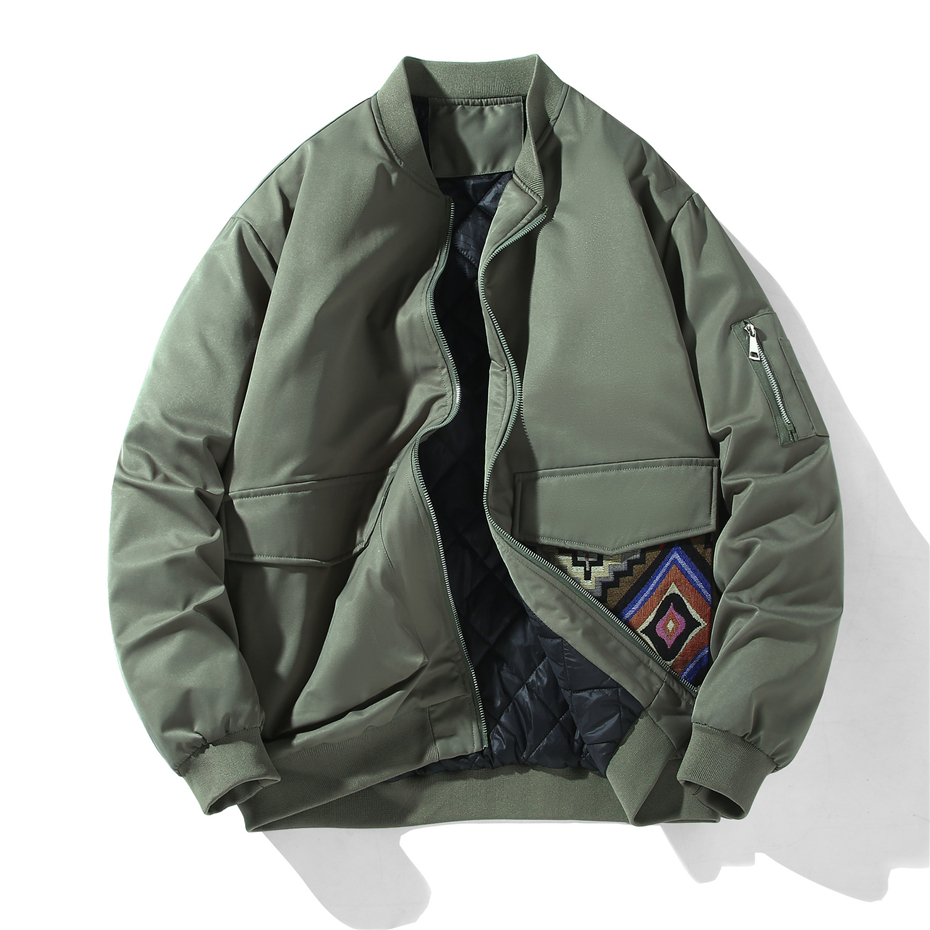 Thick Baseball Jacket Men Wint - Mens Fashion Bomber Jacket recensione e prezzo