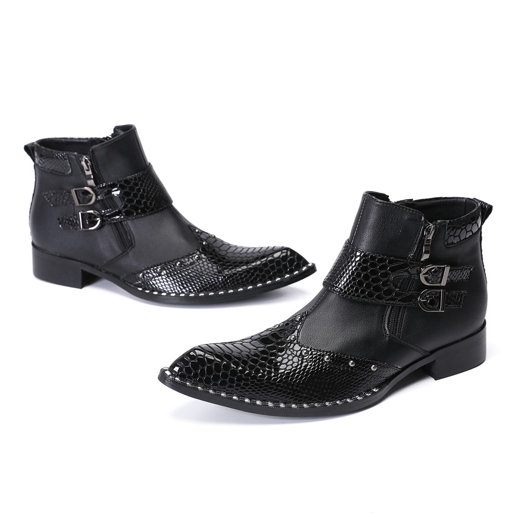 fashion rivets pointed toe men - Mens Fashion Dress recensione e prezzo