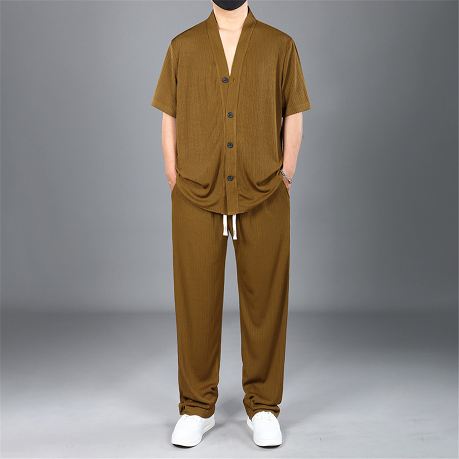 Summer Cool Suits Men Plus Siz - Men'S Fashion V Neck T Shirts recensione e prezzo