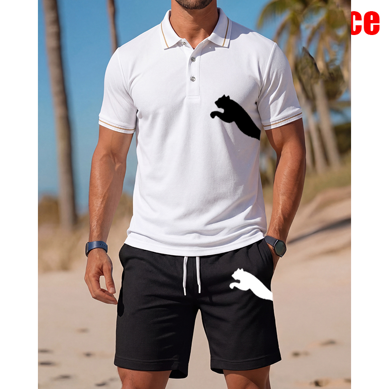 Men's Casual Short-Sleeved Pol - Men'S Fashion Outfits 2026 recensione e prezzo