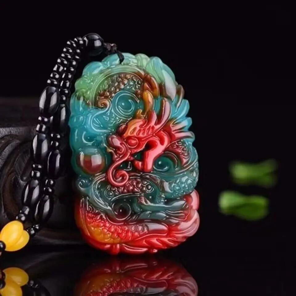 Real Jade Dragon Pendant Neckl - Men'S Fashion Necklaces recensione e prezzo
