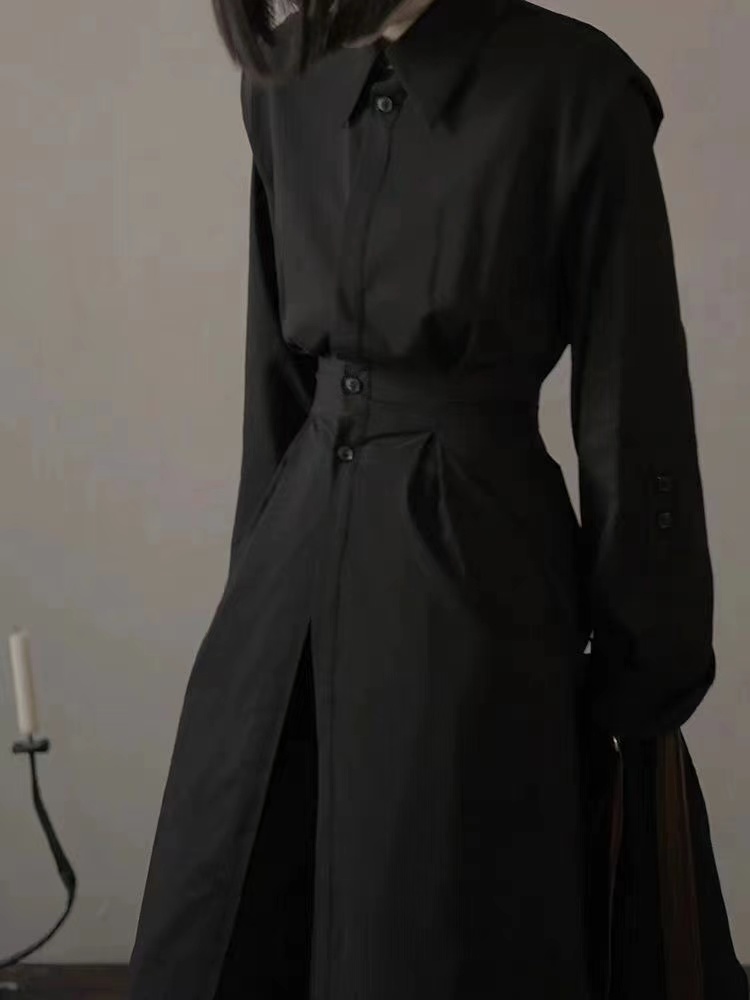 Niche Dark Black Series Costum - Mens Fashion Dress Shirts recensione e prezzo