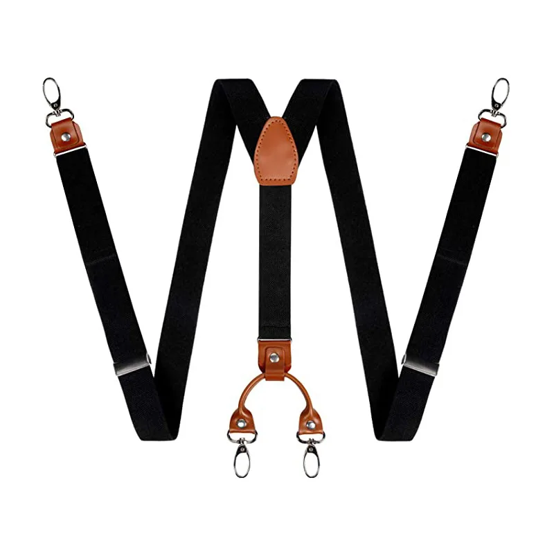 2.5cm 4 Clips Suspenders Clips - Jeans Shirt Fashion For Men recensione e prezzo