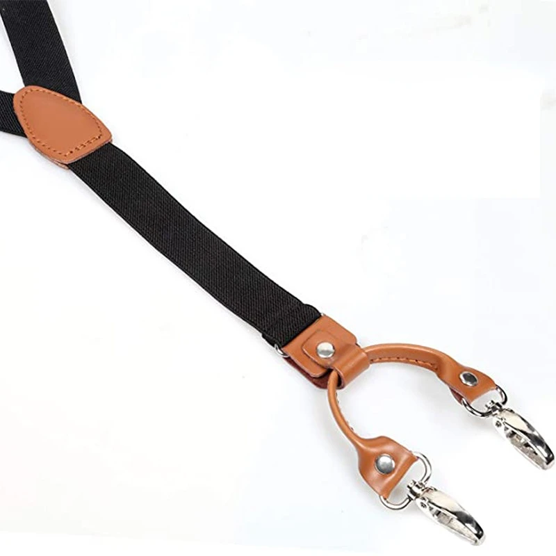 2.5cm 4 Clips Suspenders Clips - Jeans Shirt Fashion For Men recensione e prezzo