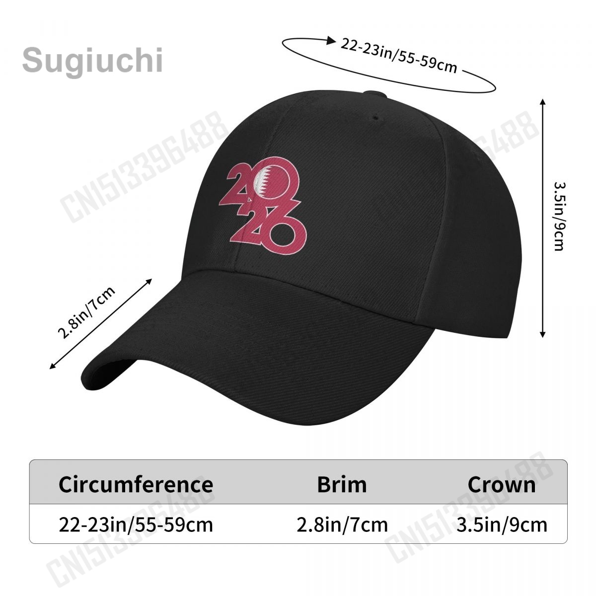 Qatar Flag With 2026 Baseball  - Men'S Fashion Qatar recensione e prezzo