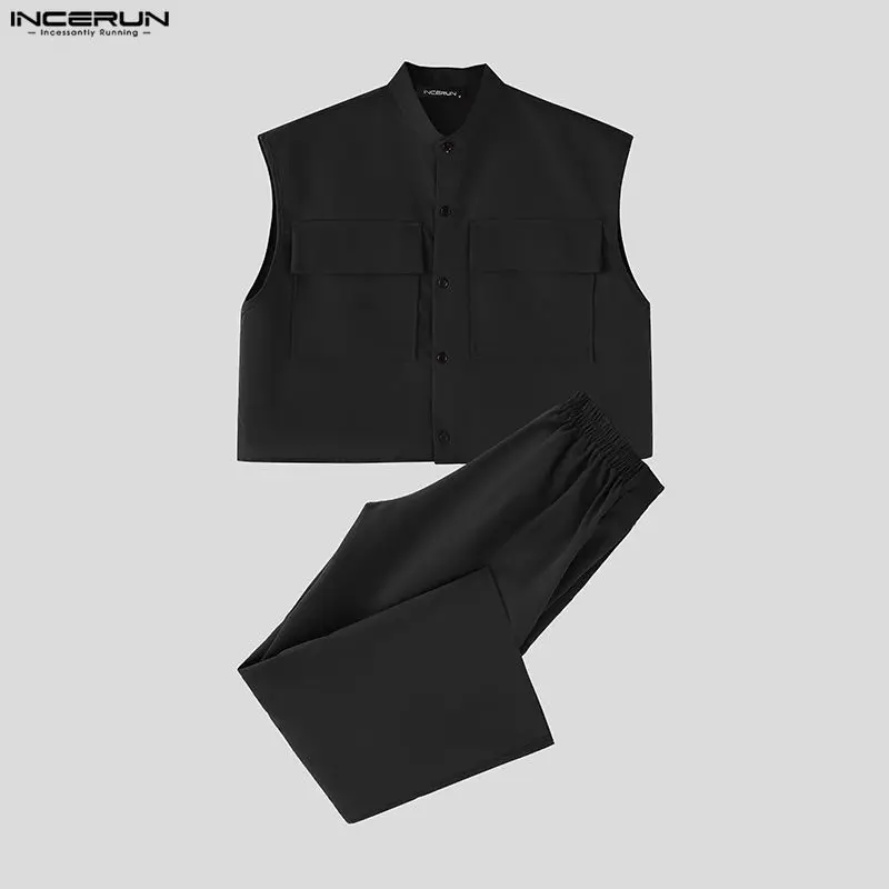 INCERUN Men Sets Solid Sleevel - Men'S Fashion For 2026 recensione e prezzo