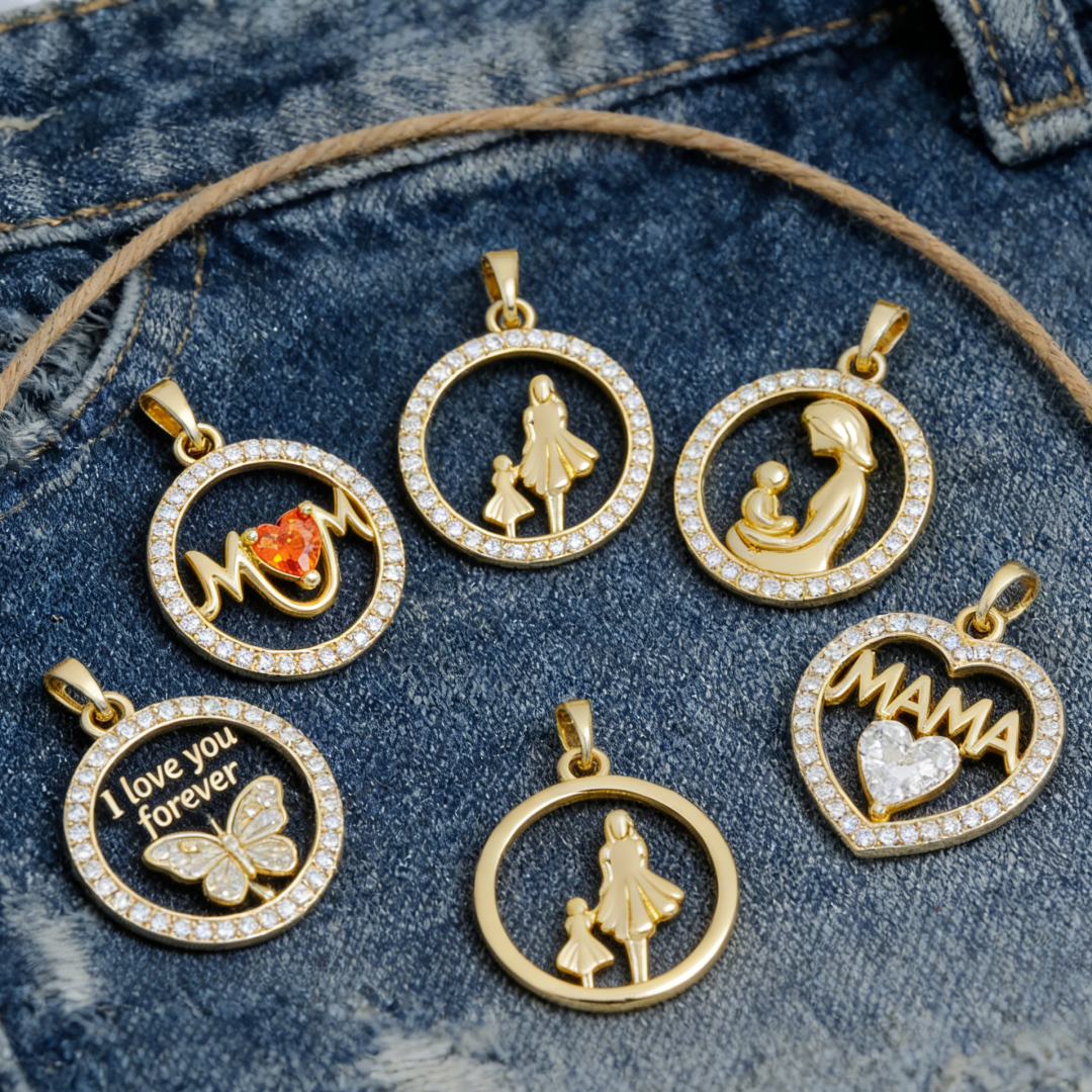 2Pcs Pendants Brass Mom Mother - Men'S Fashion Necklaces recensione e prezzo