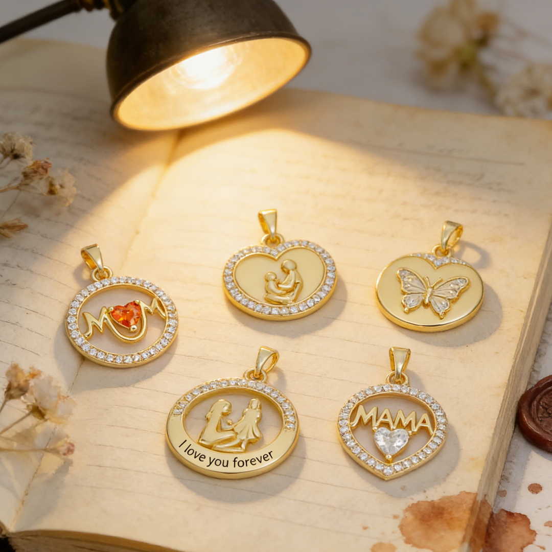 2Pcs Pendants Brass Mom Mother - Men'S Fashion Necklaces recensione e prezzo