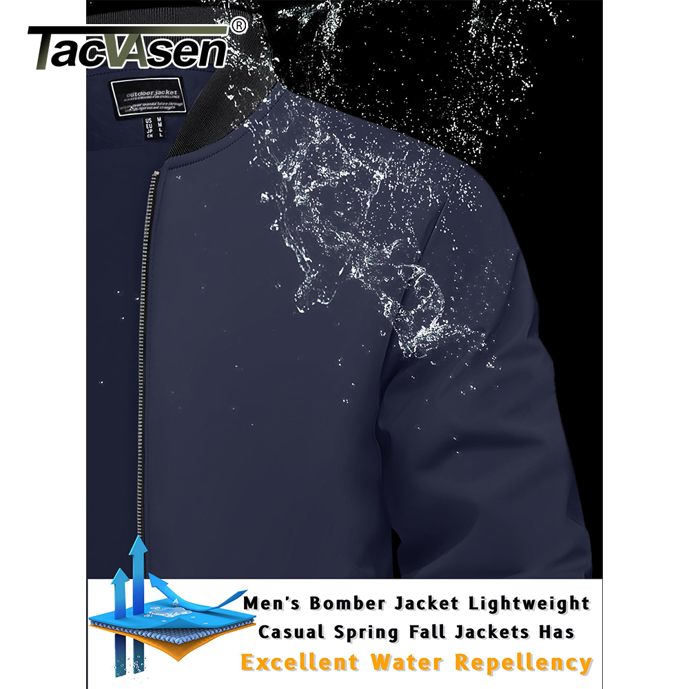TACVASEN Men's Varsity Jacket  - Mens Fashion Bomber Jacket recensione e prezzo