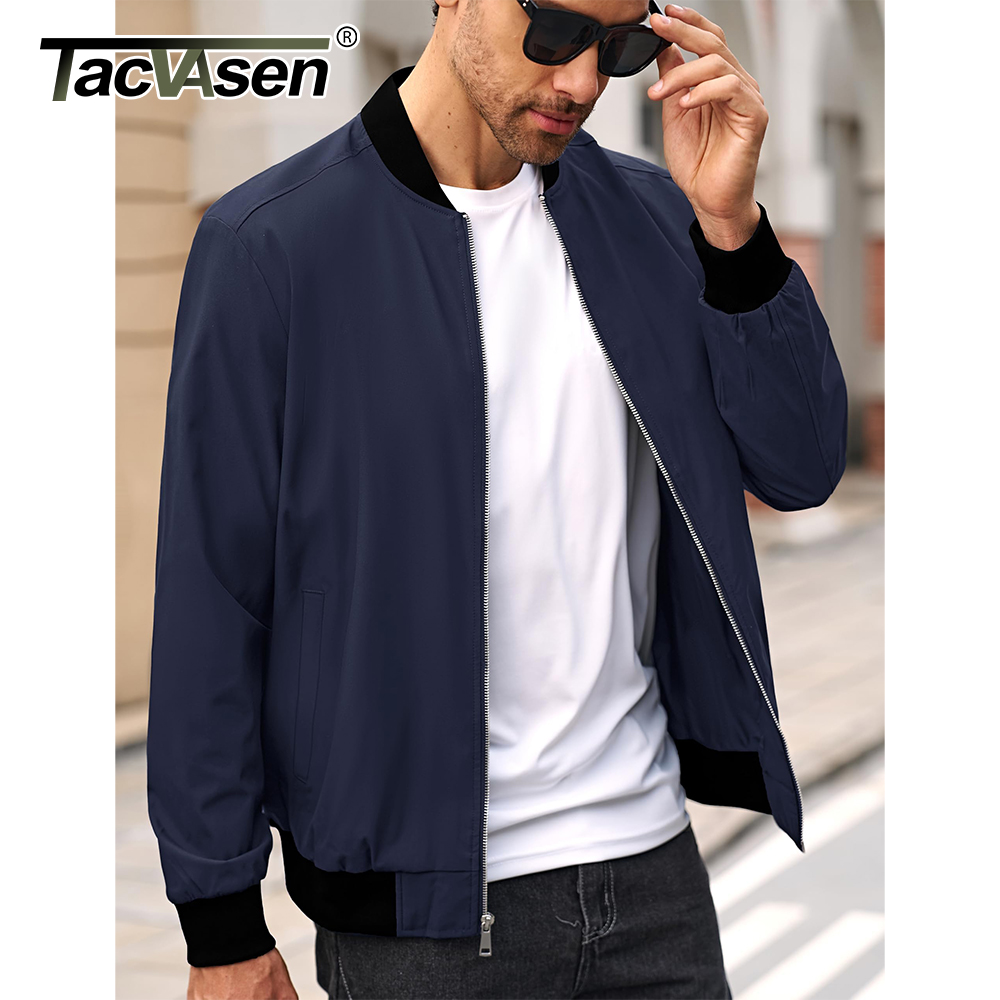 TACVASEN Men's Varsity Jacket  - Mens Fashion Bomber Jacket recensione e prezzo