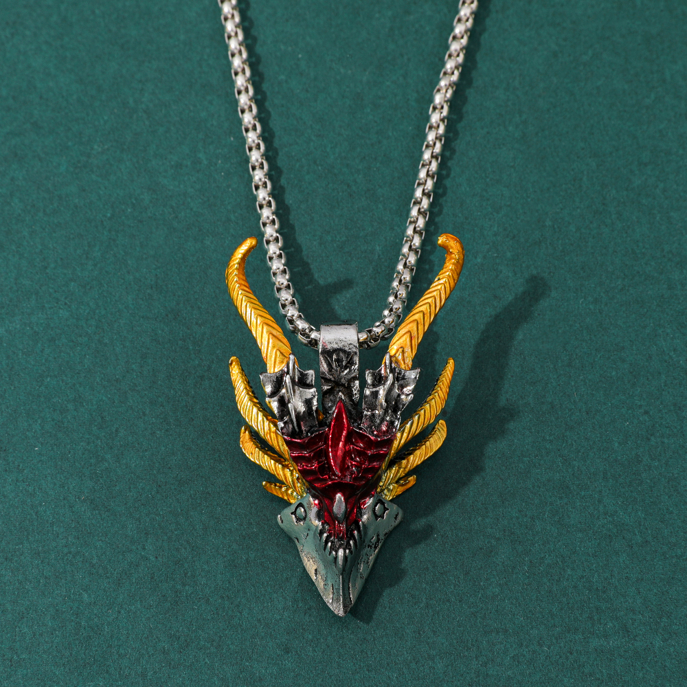 Retro Hip-Hop Evil Dragon Head - Men'S Fashion Necklaces recensione e prezzo