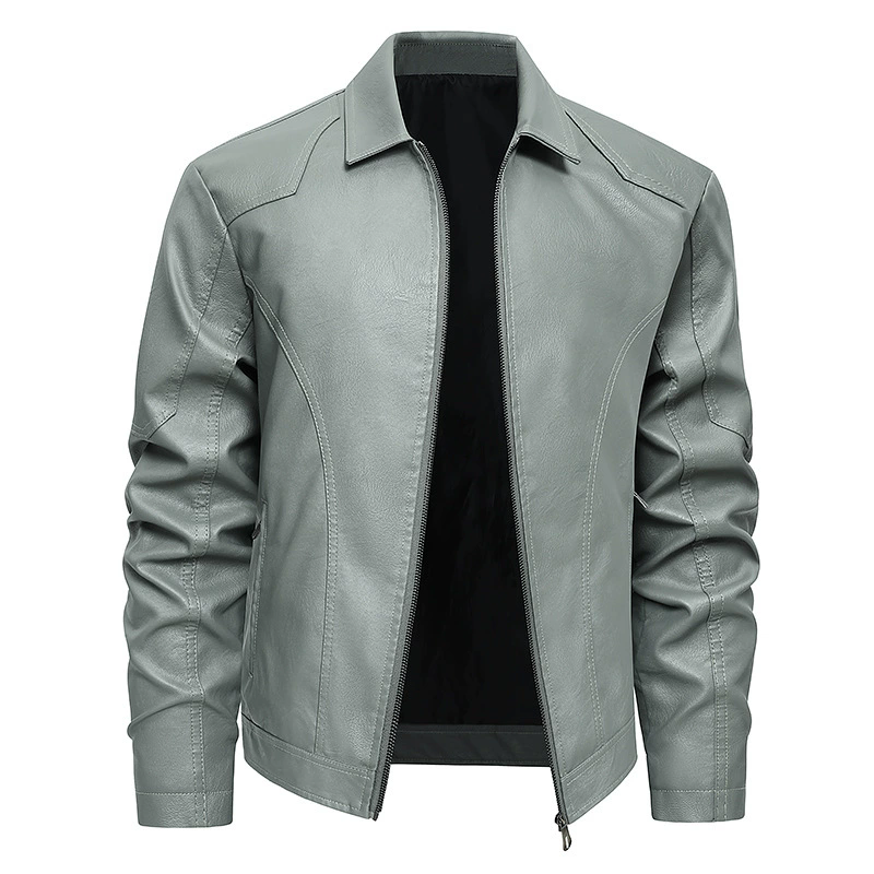 Men's Autumn Winter Coats Pu L - Mens Fashion Bomber Jacket recensione e prezzo