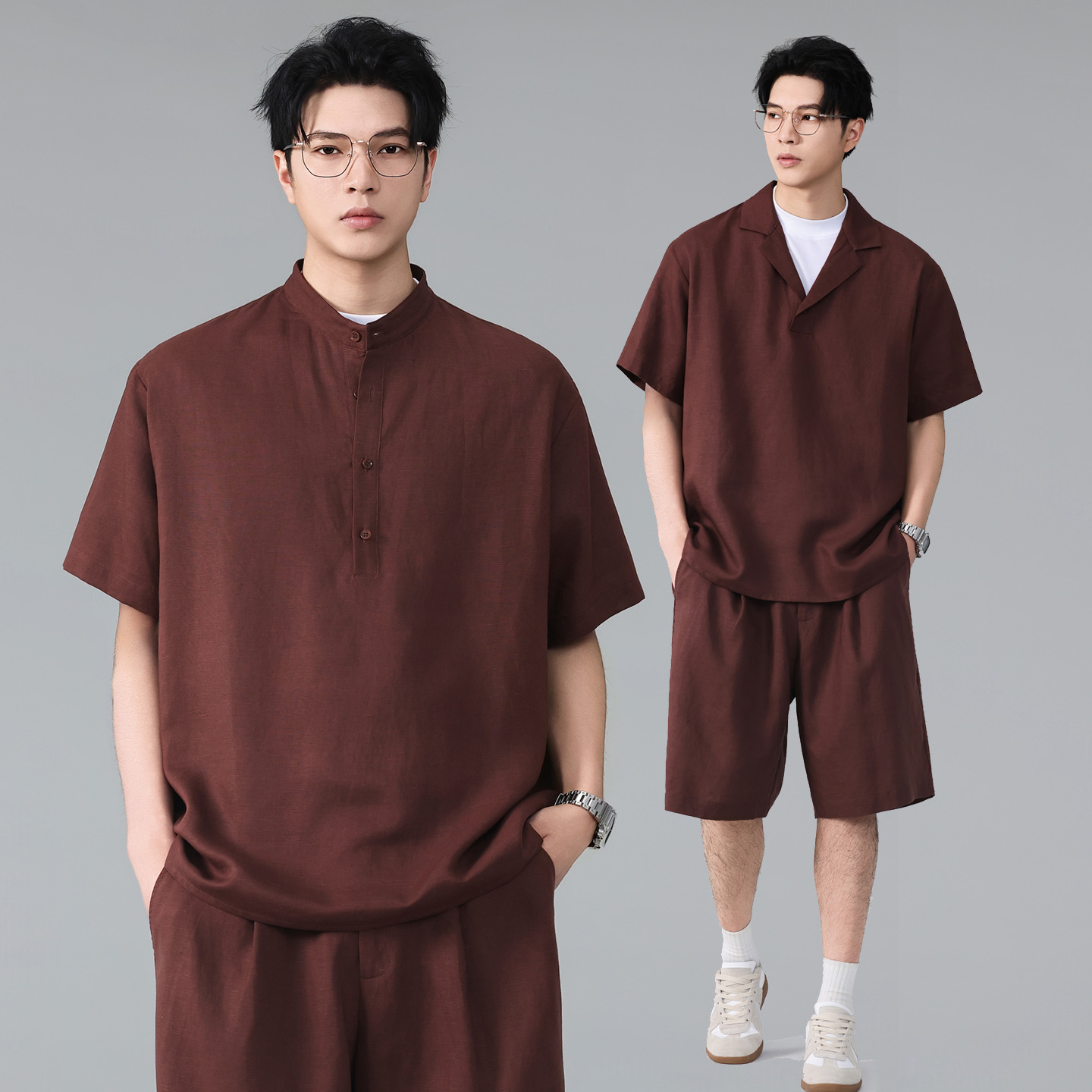 Men Summer Vintage Lightweight - Linen Shirt Summer recensione e prezzo