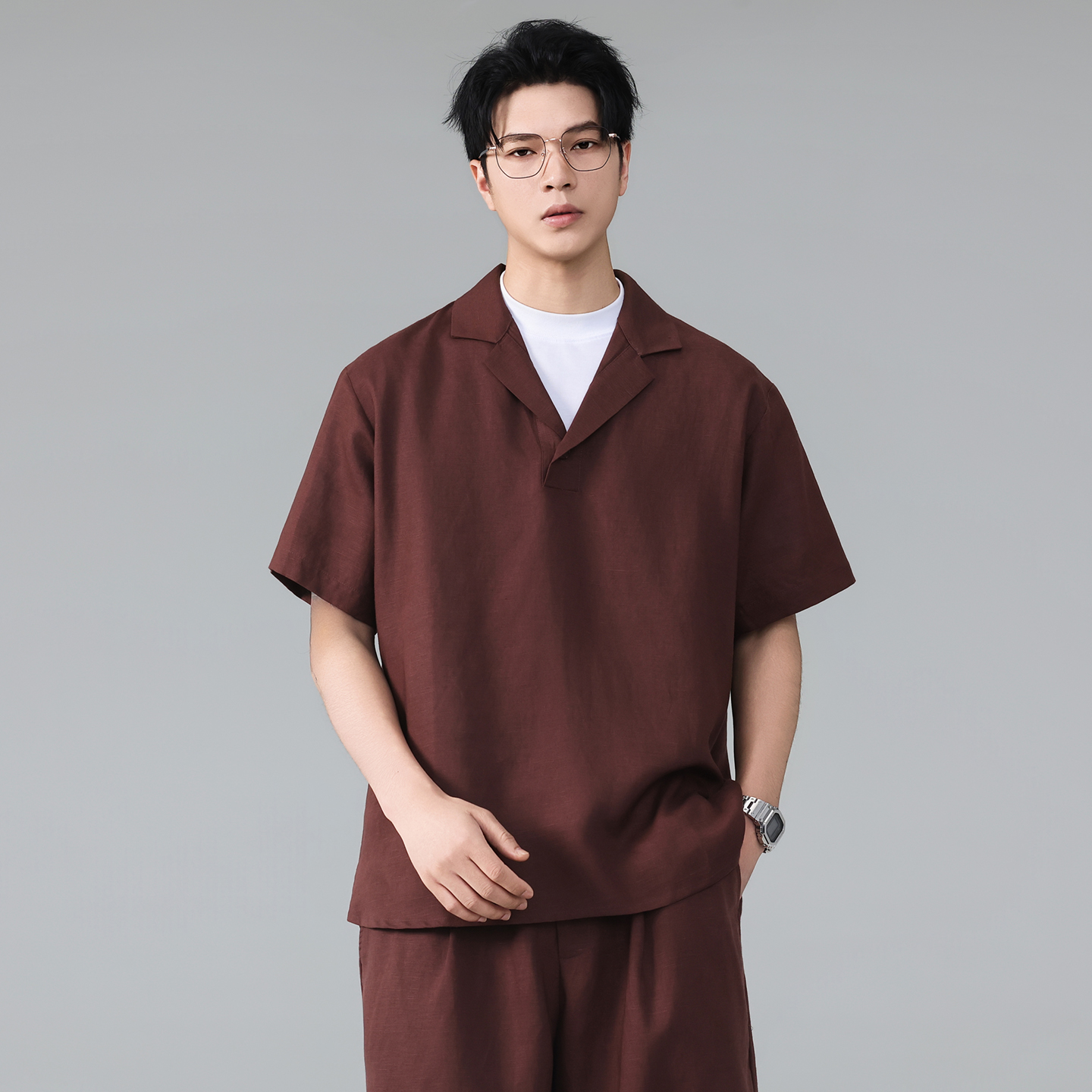 Men Summer Vintage Lightweight - Linen Shirt Summer recensione e prezzo