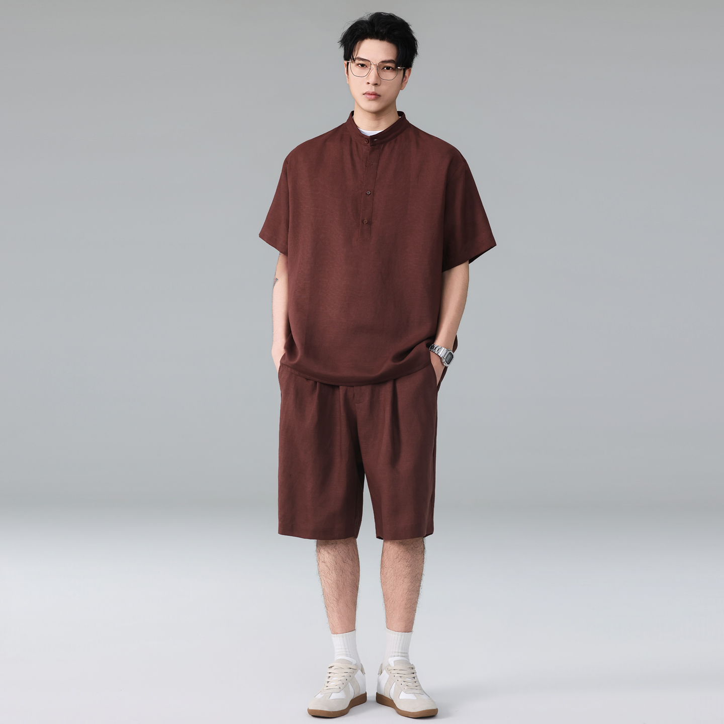 Men Summer Vintage Lightweight - Linen Shirt Summer recensione e prezzo