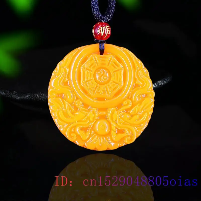 Yellow Jade Dragon Pendant Gif - Men'S Fashion Necklaces recensione e prezzo