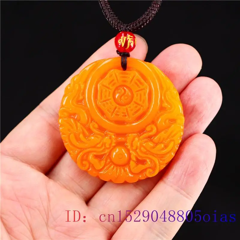 Yellow Jade Dragon Pendant Gif - Men'S Fashion Necklaces recensione e prezzo
