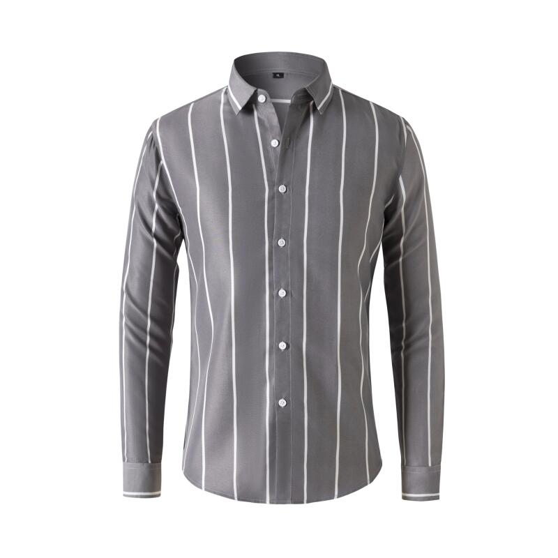 Men's Striped Dress Shirt Long - Mens Fashion Dress recensione e prezzo