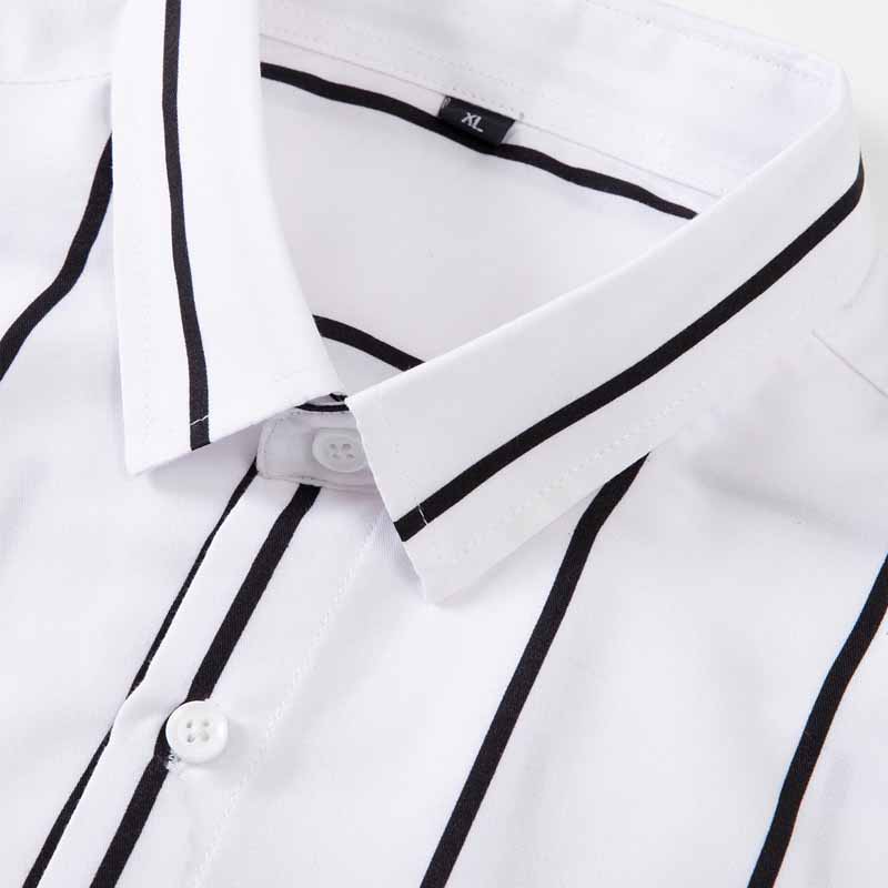 Men's Striped Dress Shirt Long - Mens Fashion Dress recensione e prezzo