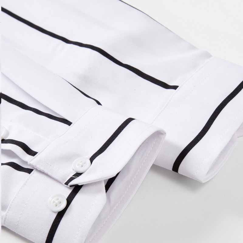 Men's Striped Dress Shirt Long - Mens Fashion Dress recensione e prezzo