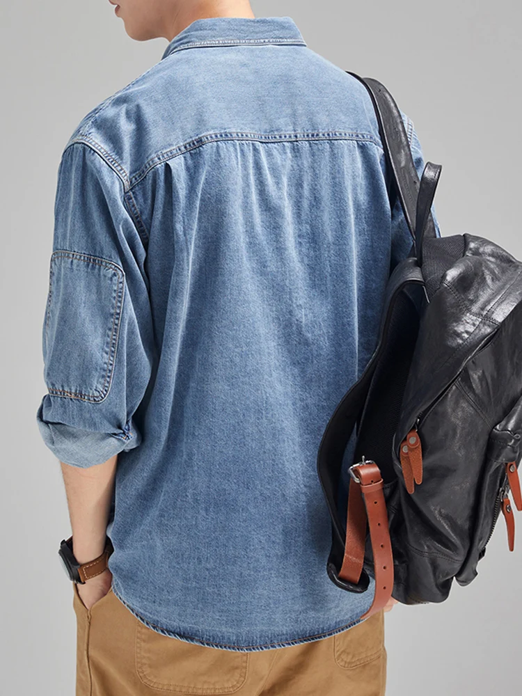 Streetwear Mens Denim Shirts F - Jeans Shirt Fashion For Men recensione e prezzo