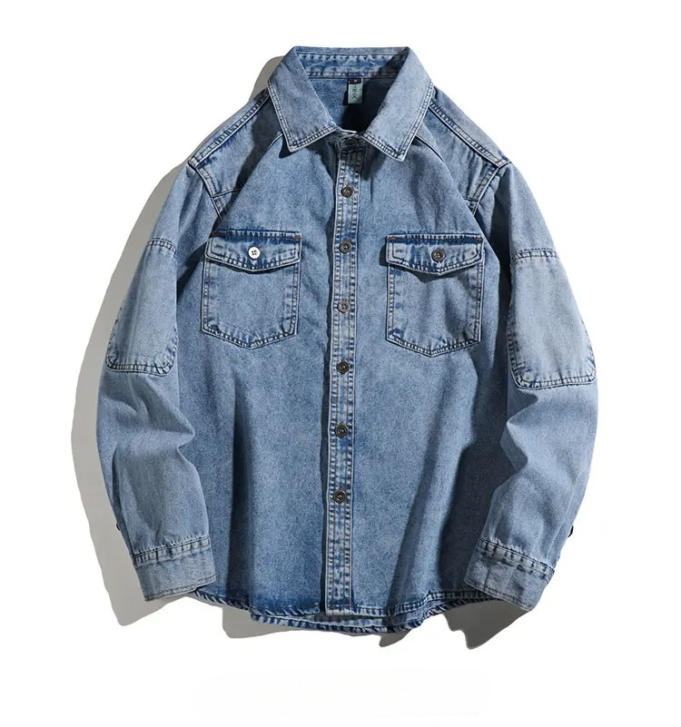 Streetwear Mens Denim Shirts F - Jeans Shirt Fashion For Men recensione e prezzo