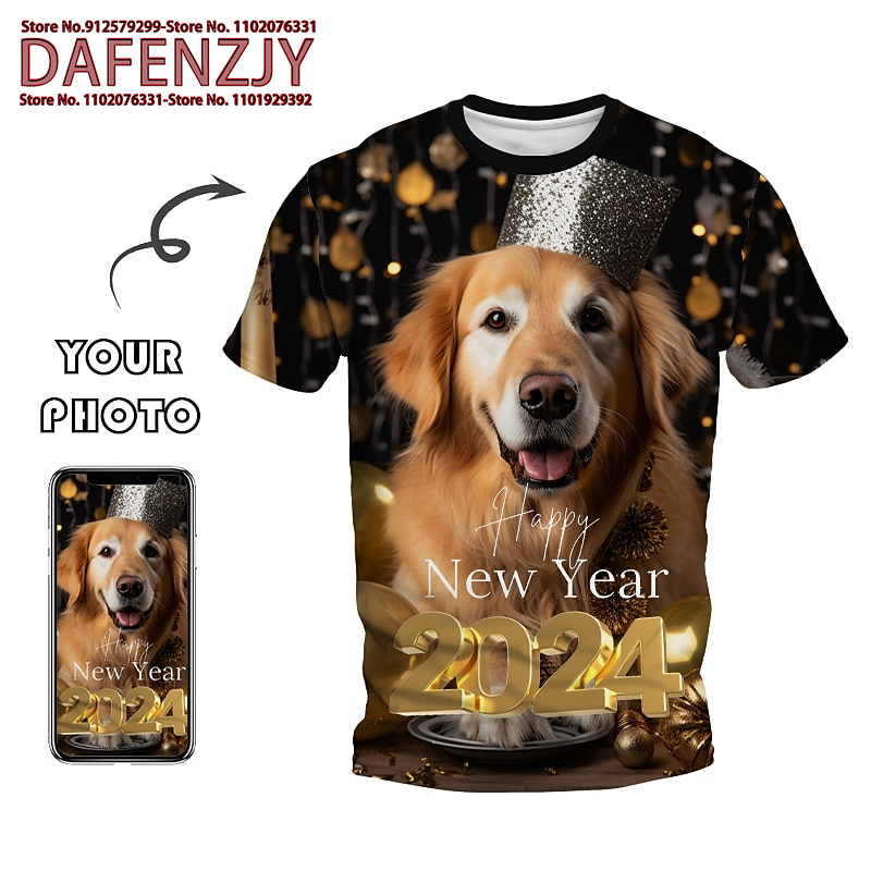 Custom Funny Pet Photo 3D All  - Mens Fashion Dress Shirts recensione e prezzo