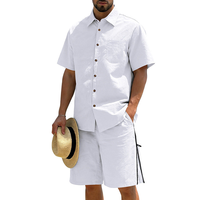 Men's Casual Cotton Linen 2 Pi - Linen Shirt Summer recensione e prezzo
