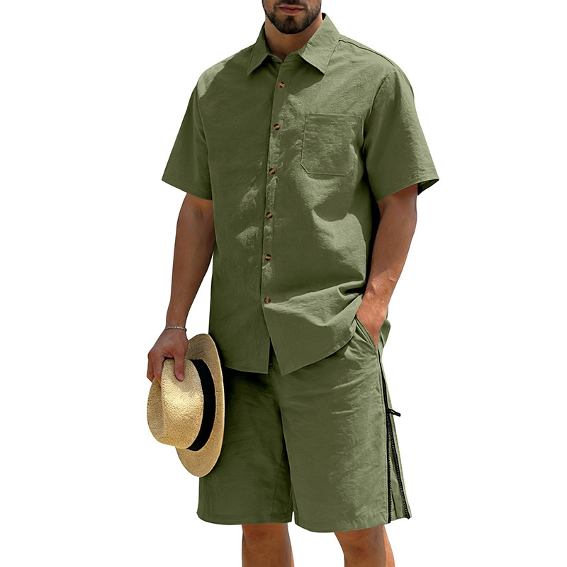 Men's Casual Cotton Linen 2 Pi - Linen Shirt Summer recensione e prezzo