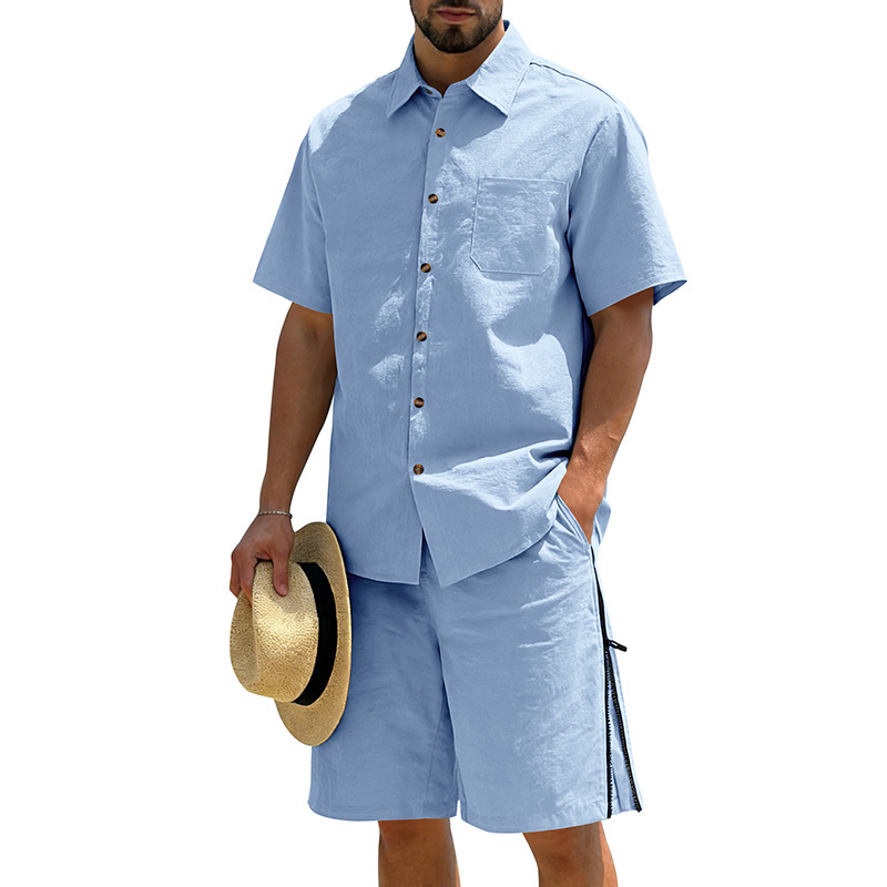Men's Casual Cotton Linen 2 Pi - Linen Shirt Summer recensione e prezzo